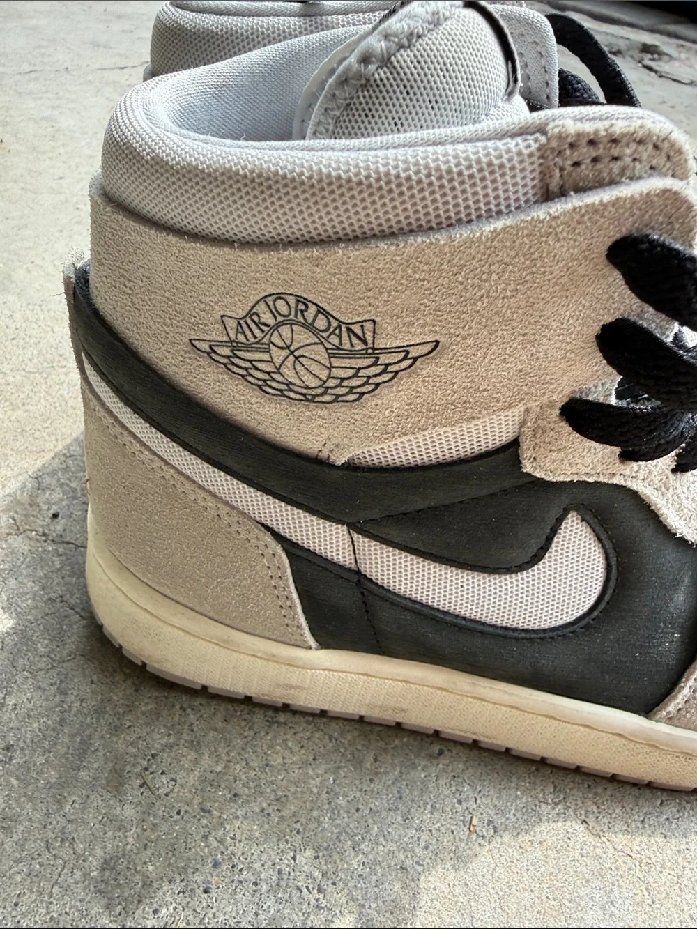 Nike Air Jordan’s Retro High-Top Sneakers - Black & Gray